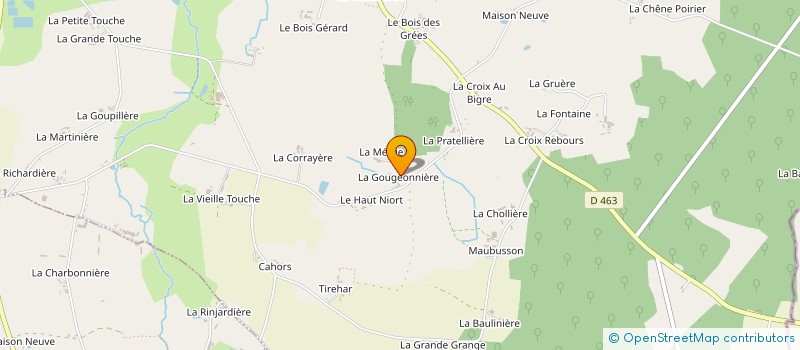 localisation de l'entreprise MONSIEUR RAYMOND COURCIER à RANNEE