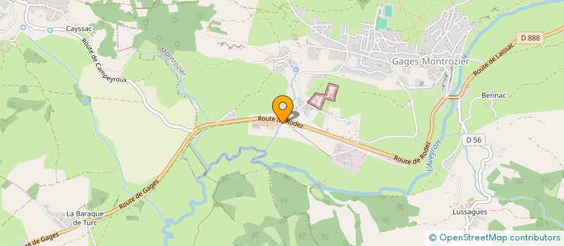 localisation de l'entreprise MONSIEUR RAYMOND COUVEIGNES  MONTROZIER