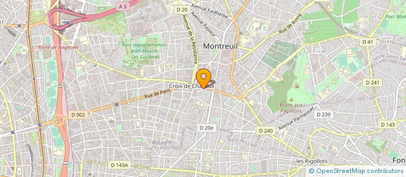 localisation de l'entreprise MONSIEUR RAYMOND COVES à MONTREUIL