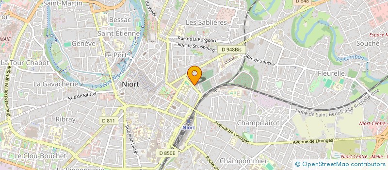 localisation de l'entreprise MONSIEUR RAYMOND CROUZET à NIORT