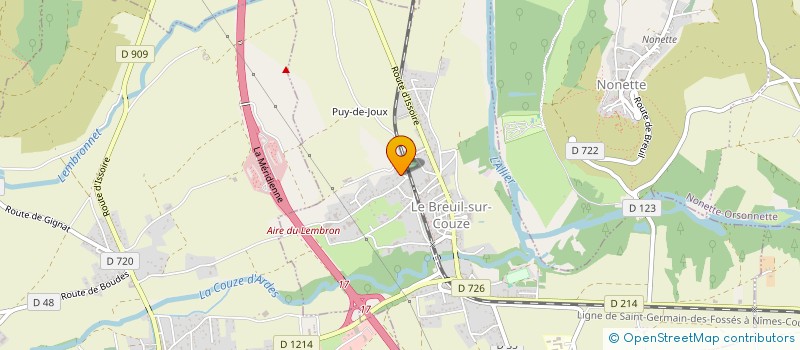 localisation de l'entreprise MONSIEUR RAYMOND CUBIZOLLES  LE BREUIL-SUR-COUZE