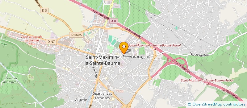 localisation de l'entreprise MONSIEUR RAYMOND D ANDREA à SAINT-MAXIMIN-LA-SAINTE-BAUME