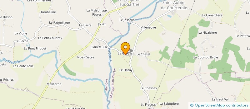 localisation de l'entreprise MONSIEUR RAYMOND DAMAN à SAINT-AUBIN-DE-COURTERAIE
