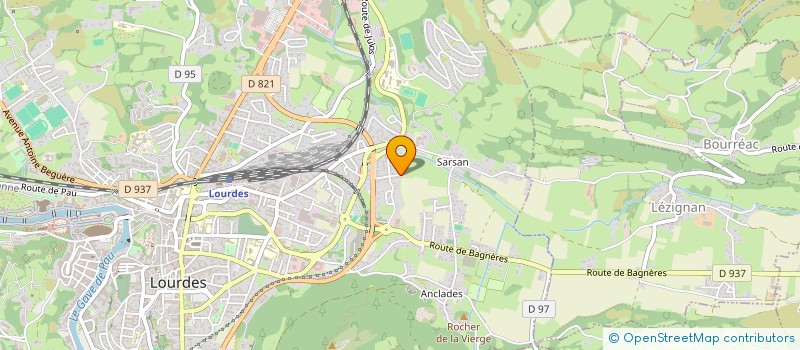 localisation de l'entreprise MONSIEUR RAYMOND DANDREU  LOURDES