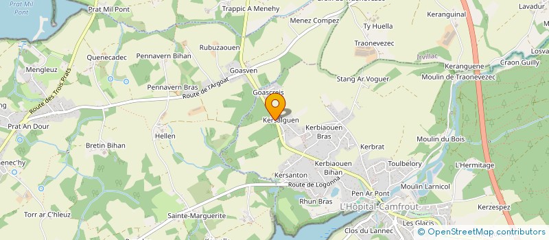 localisation de l'entreprise MONSIEUR RAYMOND DANTEC  HOPITAL-CAMFROUT