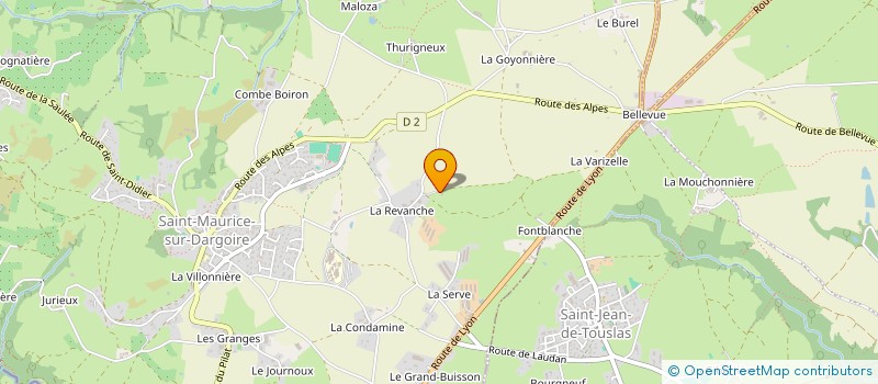 localisation de l'entreprise MONSIEUR RAYMOND DAVAL  CHABANIERE