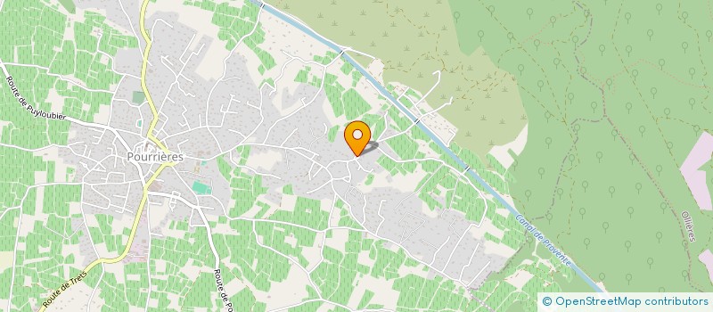 localisation de l'entreprise MONSIEUR RAYMOND DAVID  POURRIERES