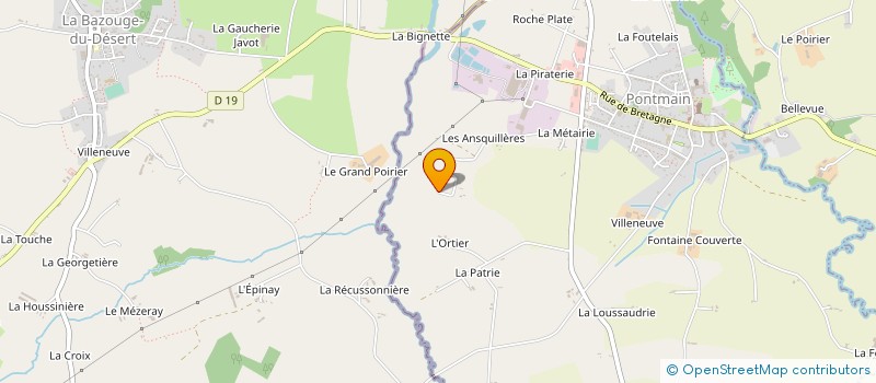 localisation de l'entreprise MONSIEUR RAYMOND DAVY à SAINT-ELLIER-DU-MAINE