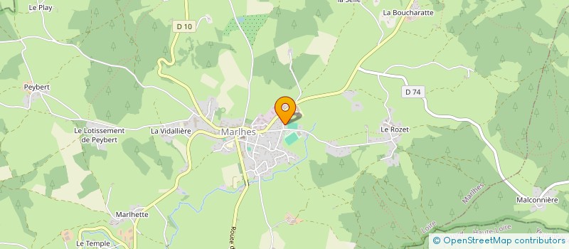 localisation de l'entreprise MONSIEUR RAYMOND DEGACHE à MARLHES