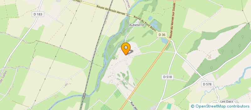 localisation de l'entreprise MONSIEUR RAYMOND DELAGNEAU  BROUT-VERNET