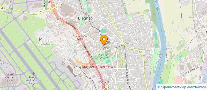 localisation de l'entreprise MONSIEUR RAYMOND DELAMPLE  BLAGNAC