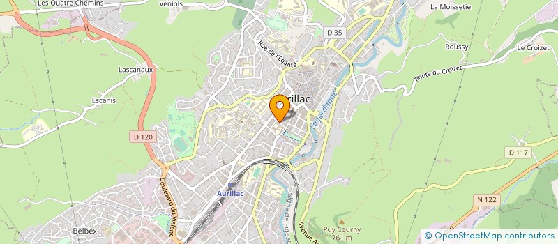 localisation de l'entreprise MONSIEUR RAYMOND DELCHER à AURILLAC