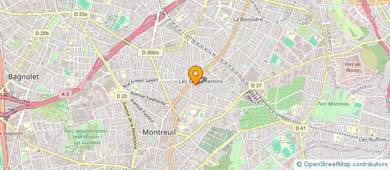 localisation de l'entreprise MONSIEUR RAYMOND DELPOIO à MONTREUIL