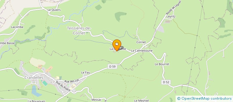 localisation de l'entreprise MONSIEUR RAYMOND DELPUECH à TEISSIERES-DE-CORNET