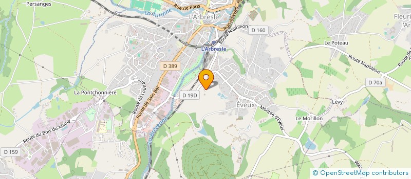 localisation de l'entreprise MONSIEUR RAYMOND DESCHAMPS  EVEUX