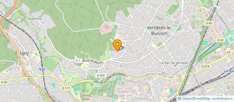 localisation de l'entreprise MONSIEUR RAYMOND DIFFO KAMGANG MENOUGONG à VERRIERES-LE-BUISSON