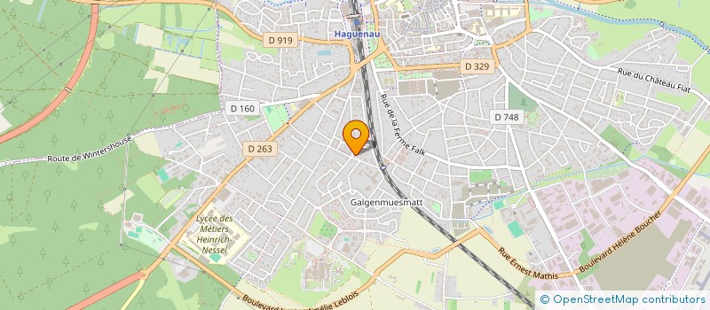 localisation de l'entreprise MONSIEUR RAYMOND DJEBOURI  HAGUENAU