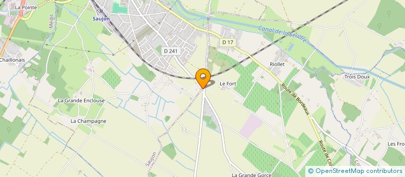 localisation de l'entreprise MONSIEUR RAYMOND DRIEUX  SAUJON