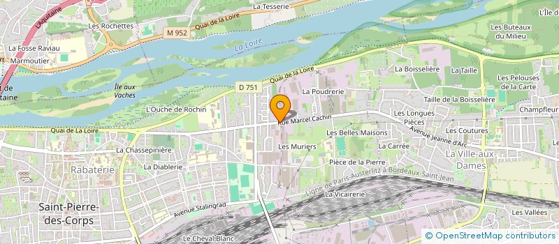 localisation de l'entreprise MONSIEUR RAYMOND DUBOIS  SAINT-PIERRE-DES-CORPS