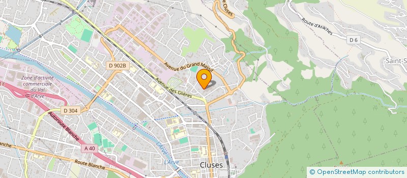 localisation de l'entreprise MONSIEUR RAYMOND DUBOSSON  CLUSES