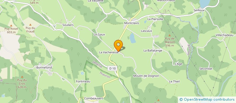 localisation de l'entreprise MONSIEUR RAYMOND DUBREUIL  JANAILLAT