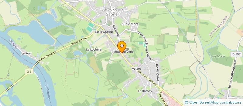 localisation de l'entreprise MONSIEUR RAYMOND DUJARDIN  OUROUX-SUR-SAONE