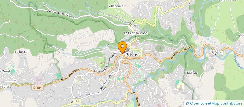 localisation de l'entreprise MONSIEUR RAYMOND ESCOMEL  PRIVAS