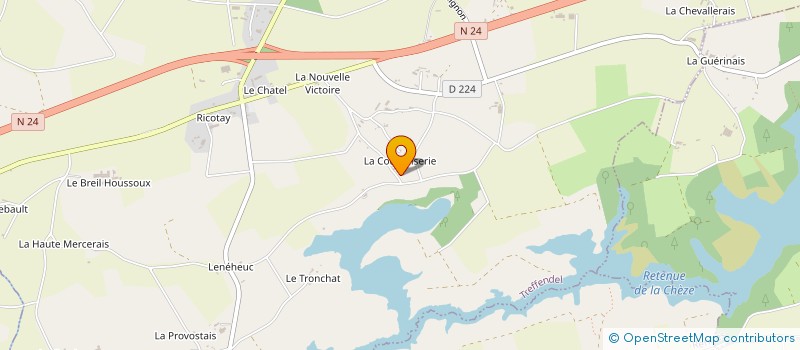 localisation de l'entreprise MONSIEUR RAYMOND EVEN  TREFFENDEL