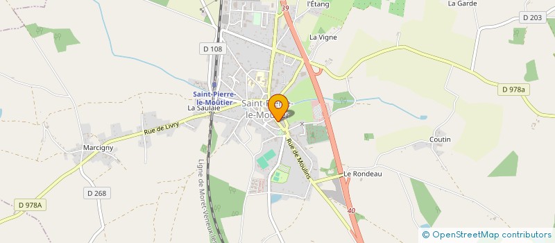 localisation de l'entreprise MONSIEUR RAYMOND FAYE à SAINT-PIERRE-LE-MOUTIER