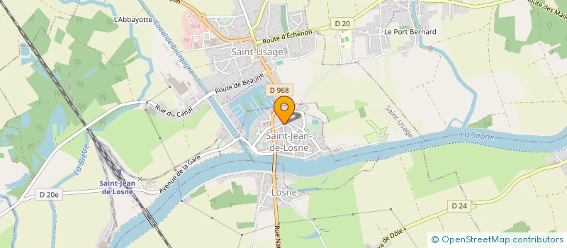 localisation de l'entreprise MONSIEUR RAYMOND FENEUIL à SAINT-JEAN-DE-LOSNE