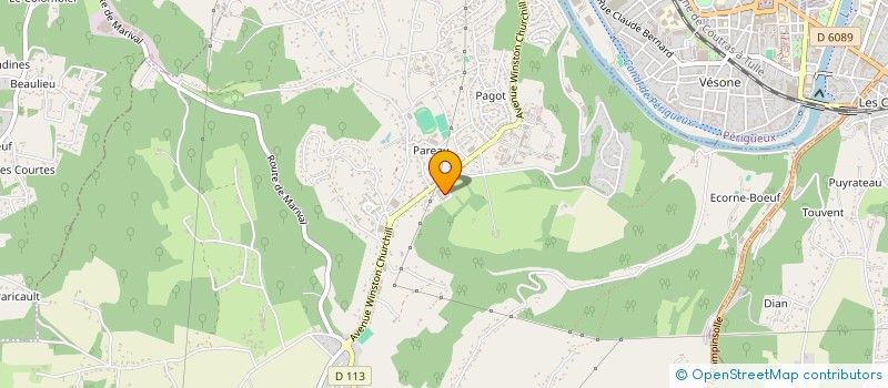 localisation de l'entreprise MONSIEUR RAYMOND FERNANDEZ  COULOUNIEIX-CHAMIERS