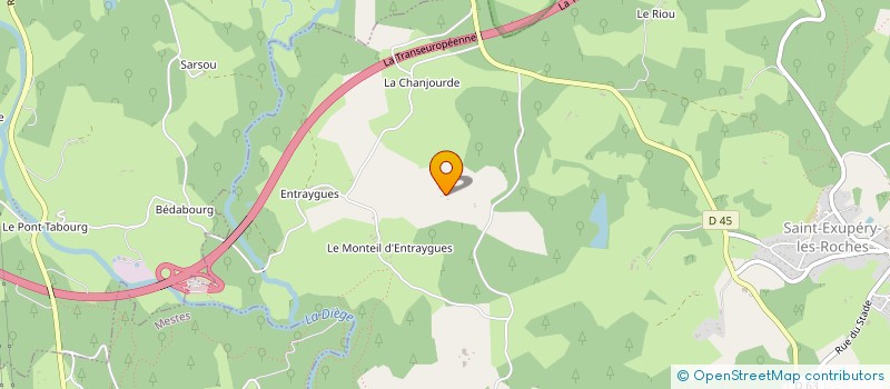 localisation de l'entreprise MONSIEUR RAYMOND FIANCETTE  SAINT-EXUPERY-LES-ROCHES