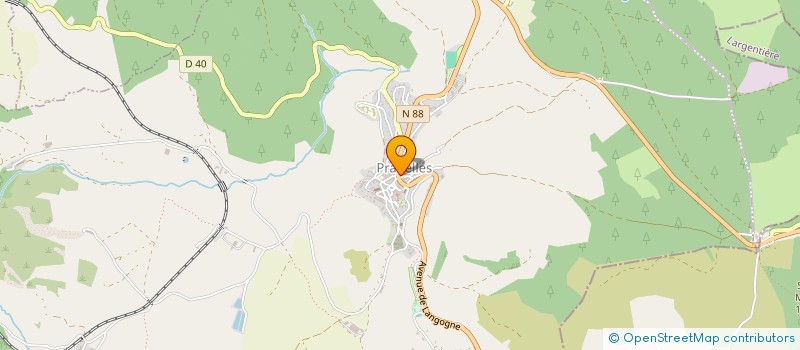 localisation de l'entreprise MONSIEUR RAYMOND FOLTIER  PRADELLES