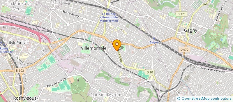 localisation de l'entreprise MONSIEUR RAYMOND FORESTIER à VILLEMOMBLE
