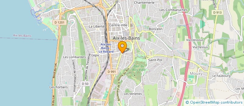 localisation de l'entreprise MONSIEUR RAYMOND FOSSET à AIX-LES-BAINS