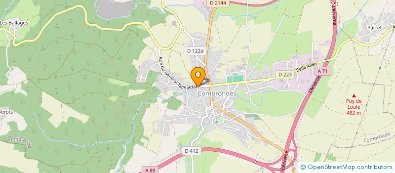 localisation de l'entreprise MONSIEUR RAYMOND FOURNIER à COMBRONDE
