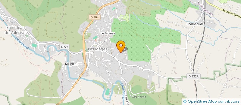 localisation de l'entreprise MONSIEUR RAYMOND FRONCZAK  LES MAGES