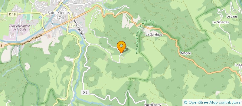 localisation de l'entreprise MONSIEUR RAYMOND GALIBOURG  SAINT GENIEZ D'OLT ET D'AUBRAC