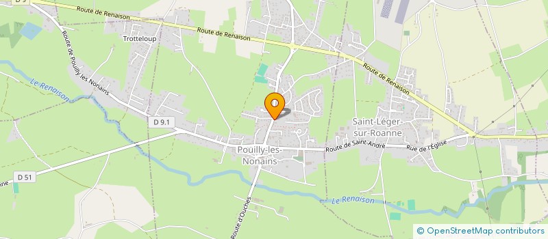 localisation de l'entreprise MONSIEUR RAYMOND GALLET  POUILLY-LES-NONAINS