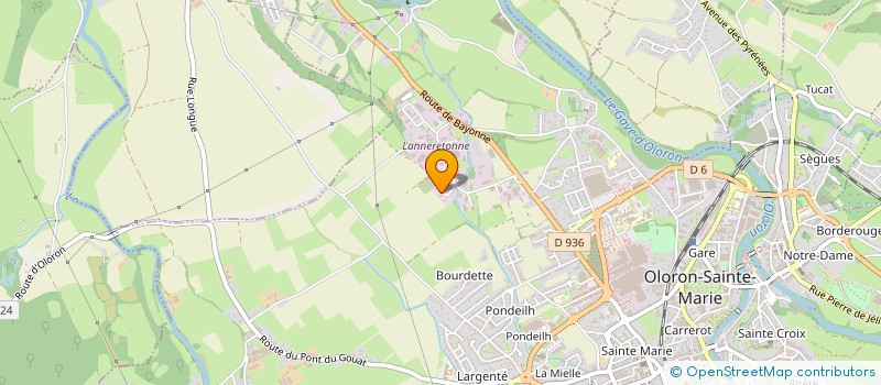 localisation de l'entreprise MONSIEUR RAYMOND GARAT  OLORON-SAINTE-MARIE