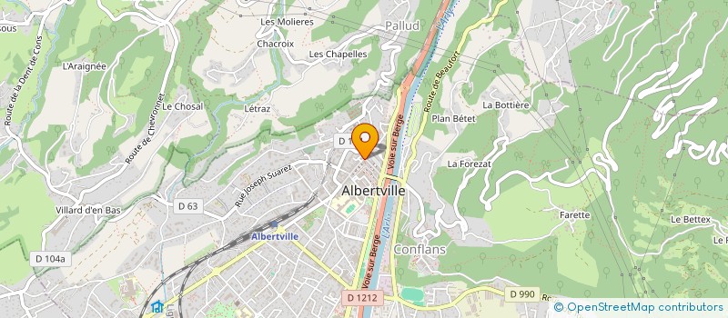 localisation de l'entreprise MONSIEUR RAYMOND GARIN à ALBERTVILLE