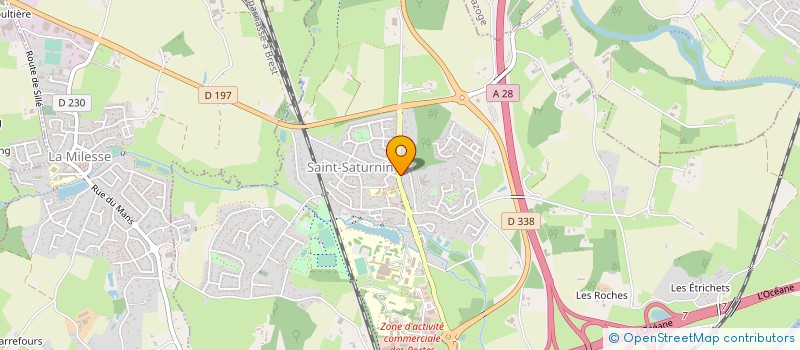 localisation de l'entreprise MONSIEUR RAYMOND GASNIER  SAINT-SATURNIN