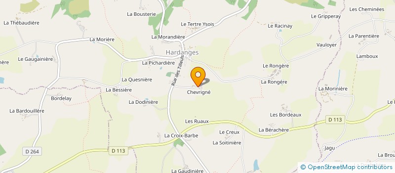 localisation de l'entreprise MONSIEUR RAYMOND GAUDEMER à HARDANGES