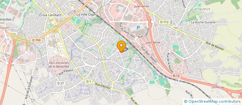 localisation de l'entreprise MONSIEUR RAYMOND GAUDIN  TREGUEUX