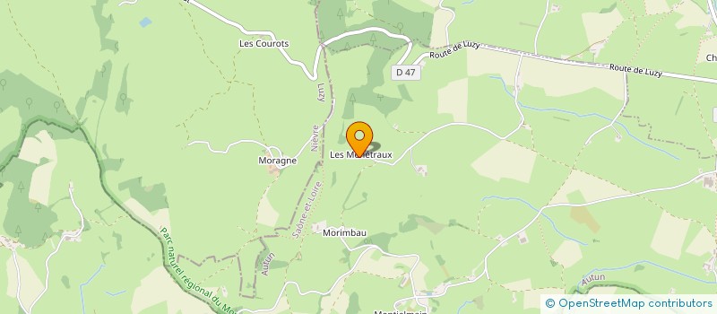 localisation de l'entreprise MONSIEUR RAYMOND GAUTHIER  CHARBONNAT