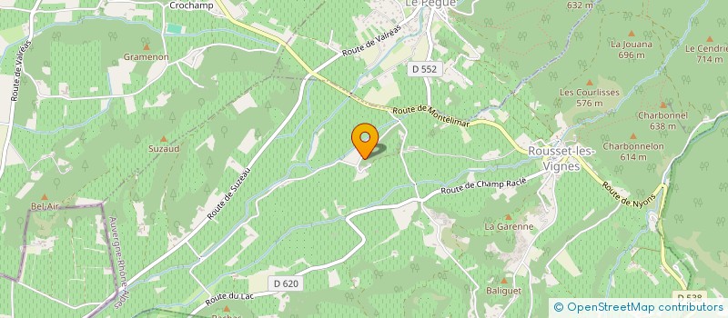 localisation de l'entreprise MONSIEUR RAYMOND GIGONDAN  ROUSSET-LES-VIGNES