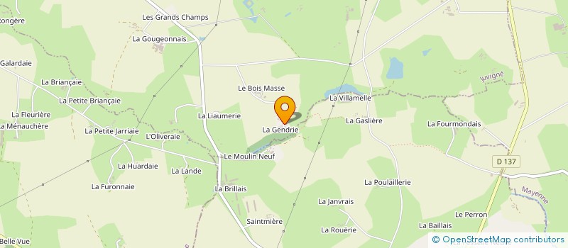 localisation de l'entreprise MONSIEUR RAYMOND GILLES à JUVIGNE