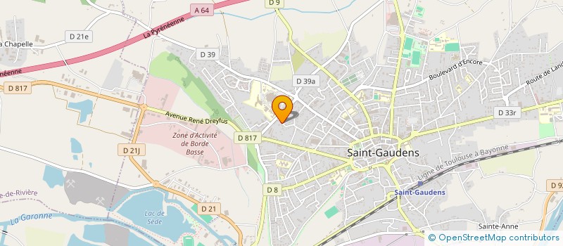 localisation de l'entreprise MONSIEUR RAYMOND GILLET  SAINT-GAUDENS