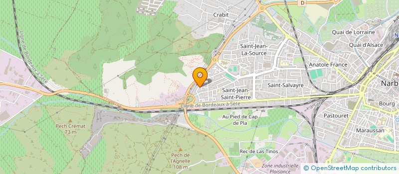 localisation de l'entreprise MONSIEUR RAYMOND GIMENEZ  NARBONNE