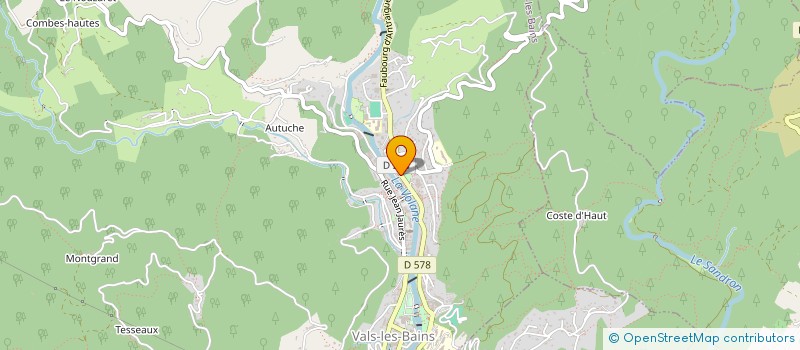 localisation de l'entreprise MONSIEUR RAYMOND GIMENEZ  VALS-LES-BAINS